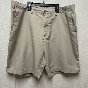 Haggar Men's Classic Tan Flat Front Shorts
